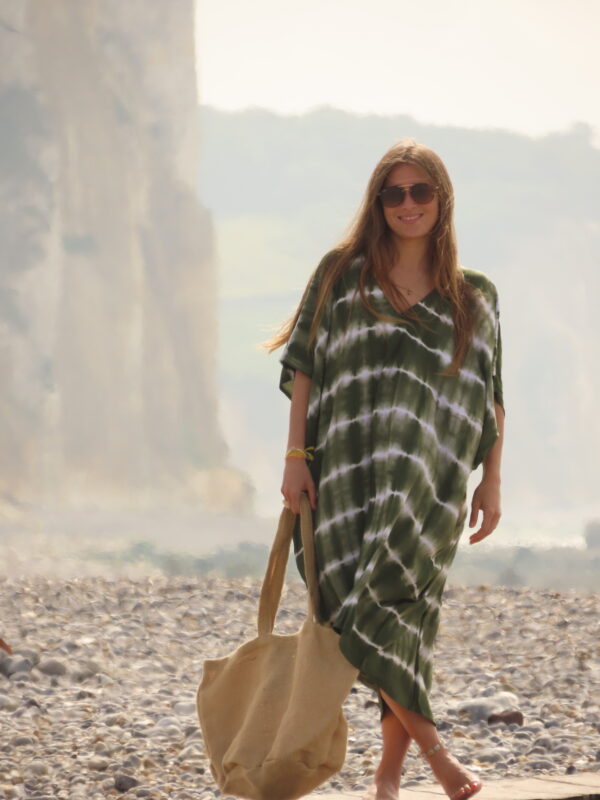 Robe Romy Tie and Dye verte – Image 2