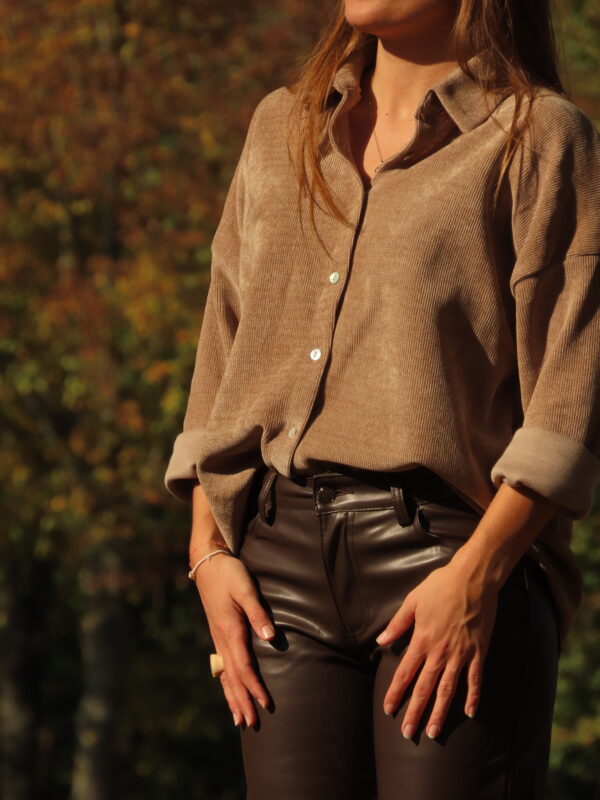 Chemise Appalaches taupe – Image 5