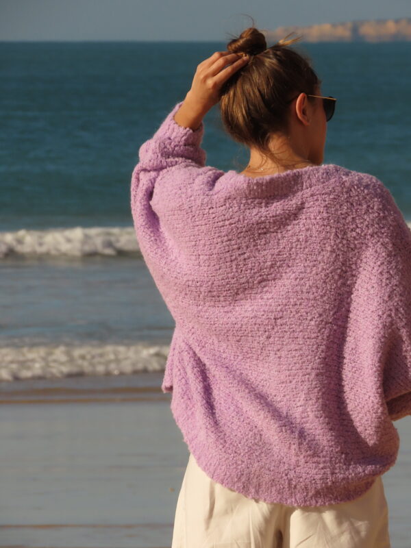 Gilet mauve Nazaré – Image 4