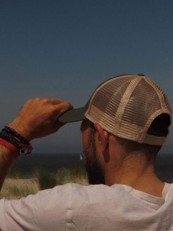 Casquette Trucker Beige/Kaki – Image 2