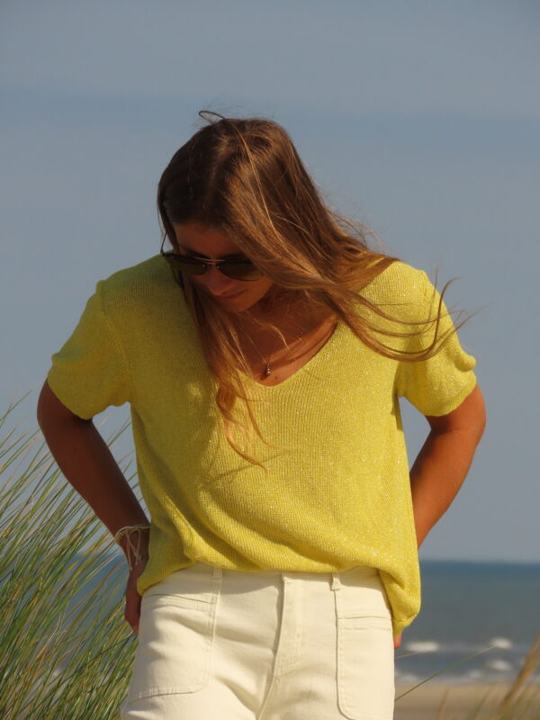 Haut Jaune Pailletée