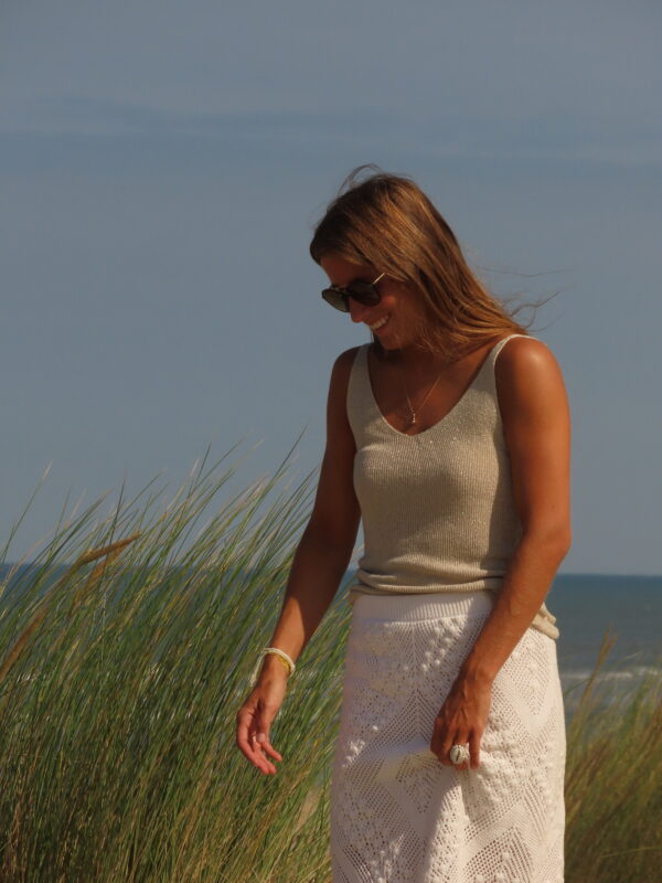 Débardeur Beige Paillettes – Image 7