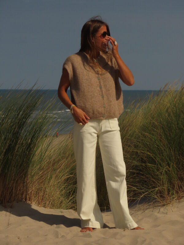 Gilet Marron sans manche – Image 2