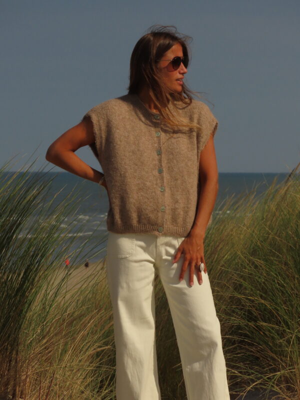 Gilet Marron sans manche – Image 3