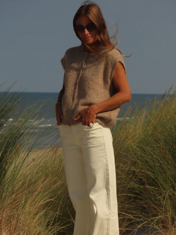Gilet Marron sans manche – Image 4