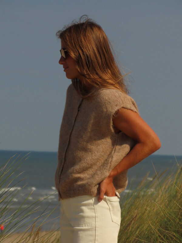 Gilet Marron sans manche – Image 5