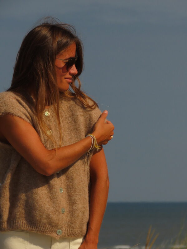 Gilet Marron sans manche – Image 8