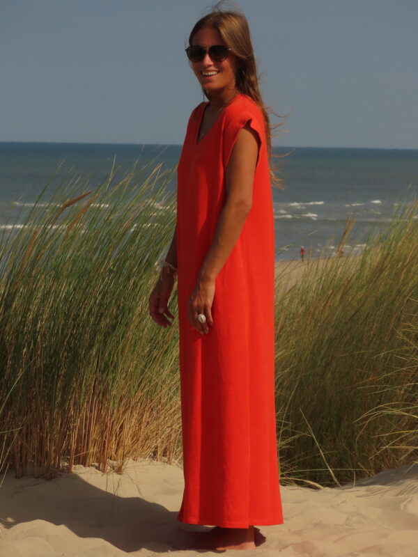 Robe Eponge orange – Image 7
