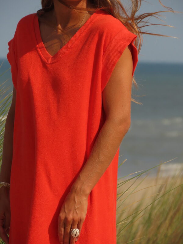 Robe Eponge orange – Image 3