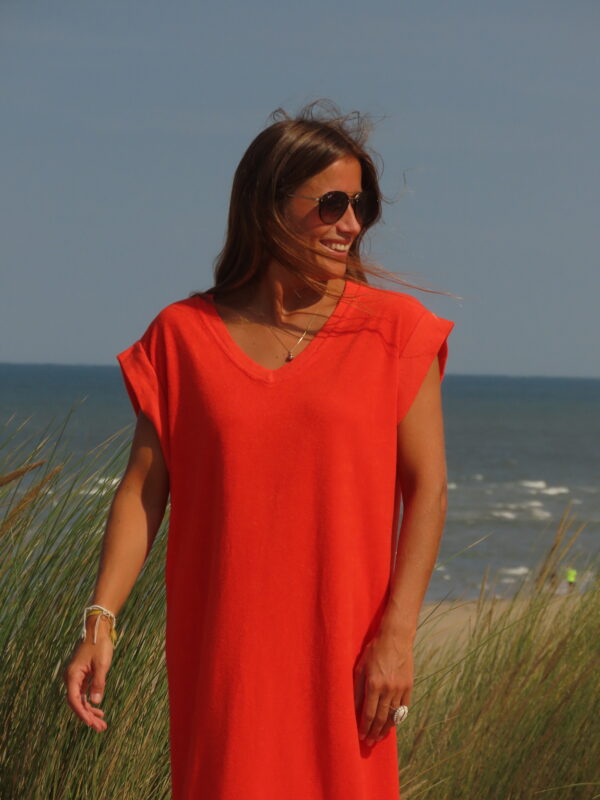 Robe Eponge orange – Image 2