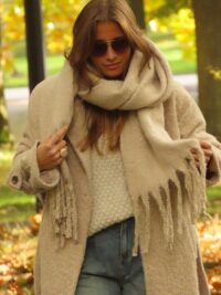Echarpe Stockholm pailletée beige